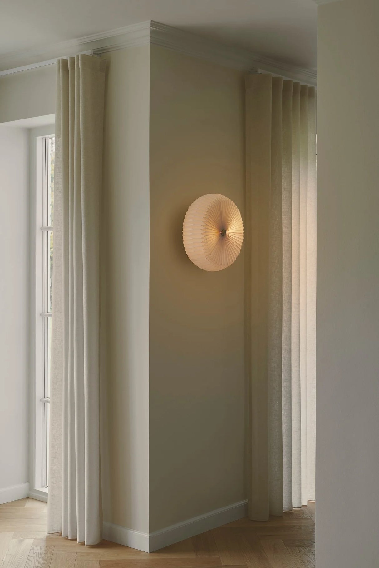 Plafondlamp Wit rond Papier Belloy rond 40cm