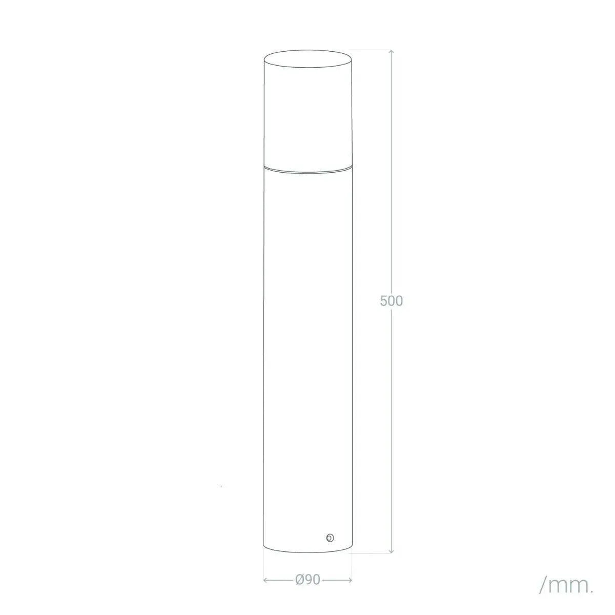 Staande tuinlamp zwart & smoke met E27 fitting aluminium 'Trentino' - FOIR