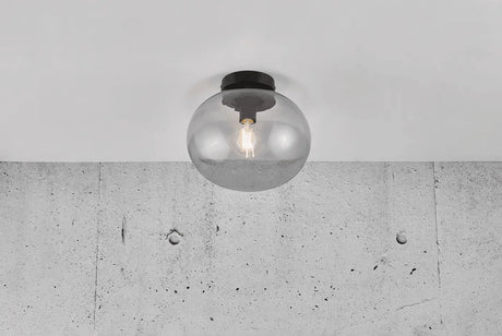 Plafondlampje smokeglas modern e27 fitting design