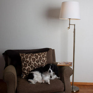 Messing kamerlamp met aparte leeslamp led