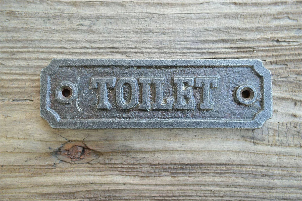 Toiletbordje gietijzer led lamp bord