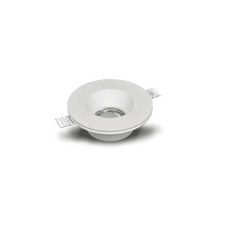 Gips inbouwspot rond randloos GU10 fitting 133mm - FOIR