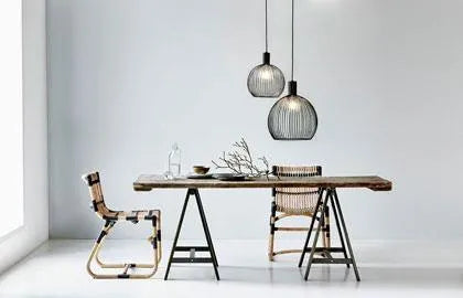 Nordlux Aver 30 hanglamp boven tafel metaal zwart