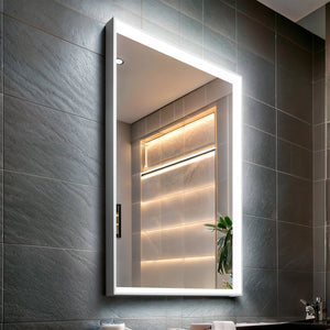 Badkamerspiegel led warm wit - neutraal - koel verwarmd 80 x 60 cm