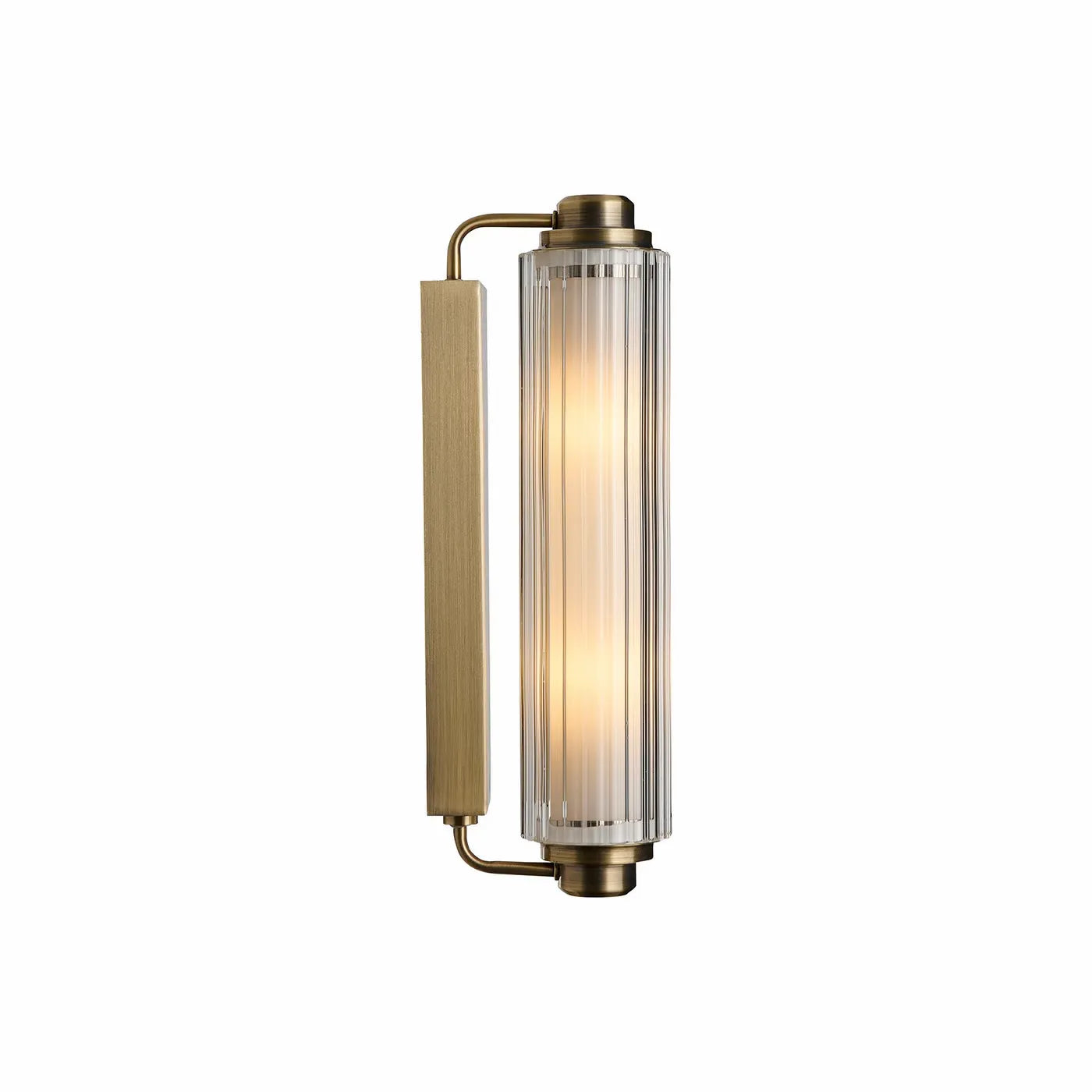 Badkamer Artdelight wandlamp Mirror 58 CM zwart staal en chroom - verlichting Badkamer Artdelight wandlamp Mirror 58 CM zwart staal en chroom - verlichting