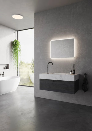 Badkamerspiegel breed met licht 80cm