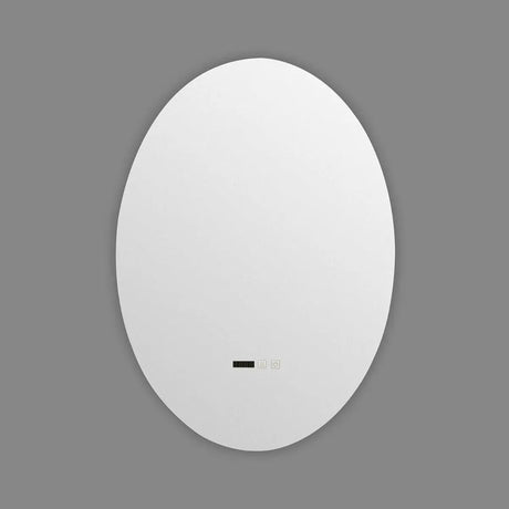 Badkamerspiegel led lamp zilver ovaal led lamp