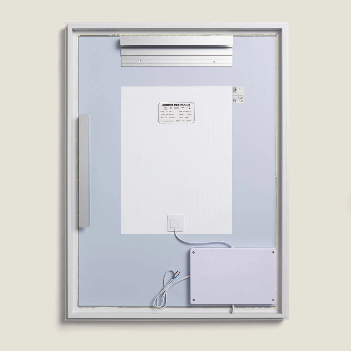 Badkamerspiegel led warm wit - neutraal - koel verwarmd 80 x 60 cm