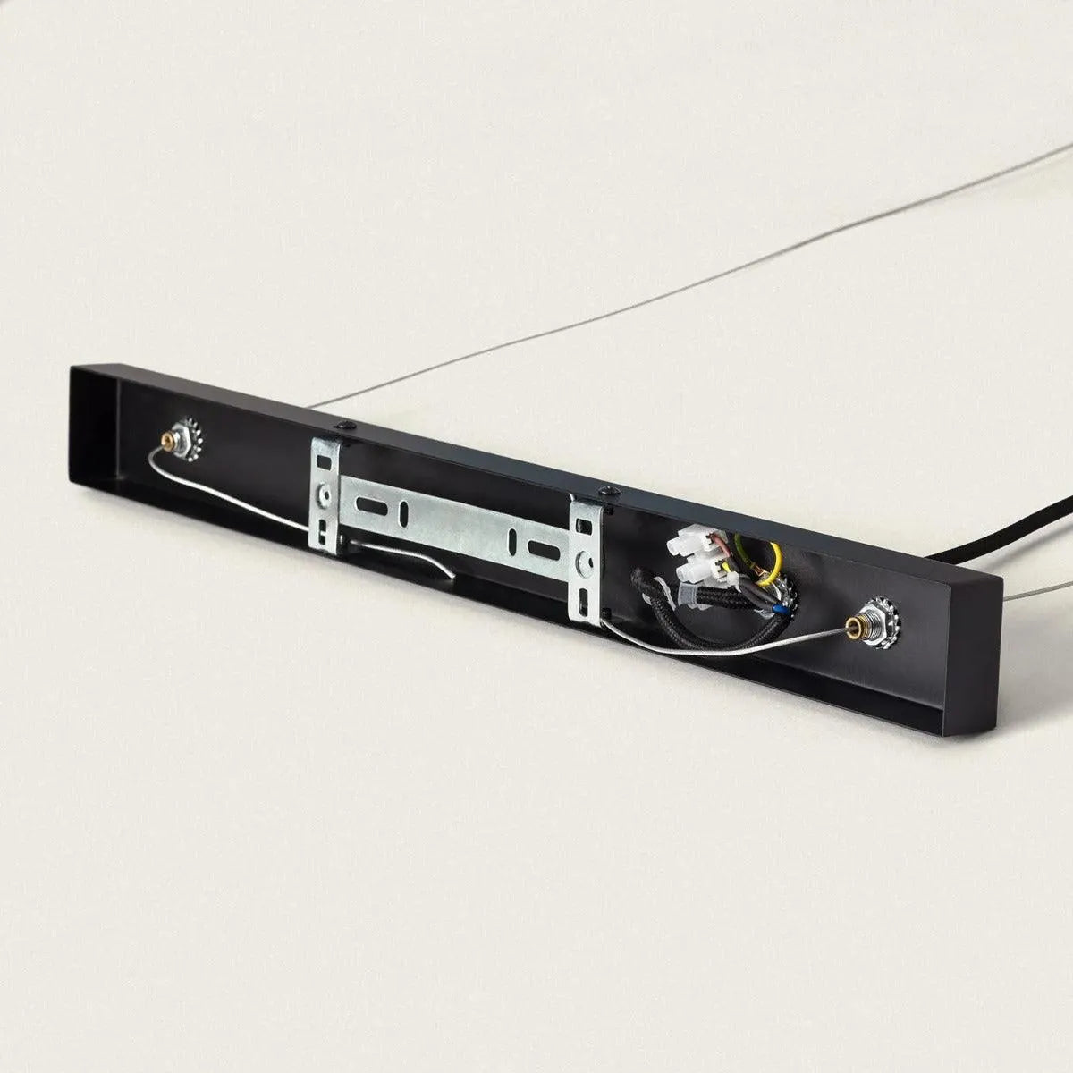 Hanglamp eettafel zwart met 8 glazen kappen E14 fitting 'Mercier' - FOIR