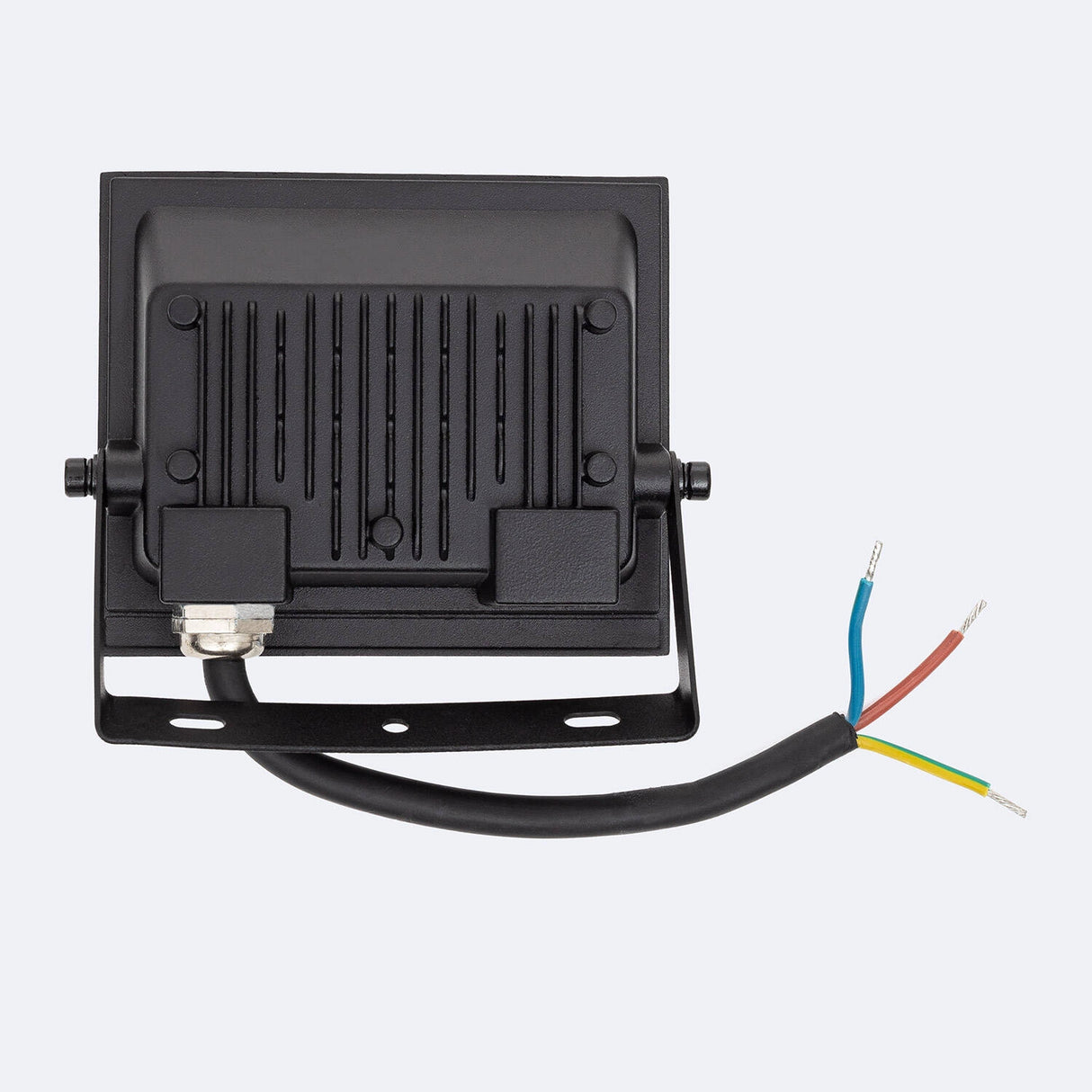 Breedstaler zwart 20W 3000k Warm wit ip65