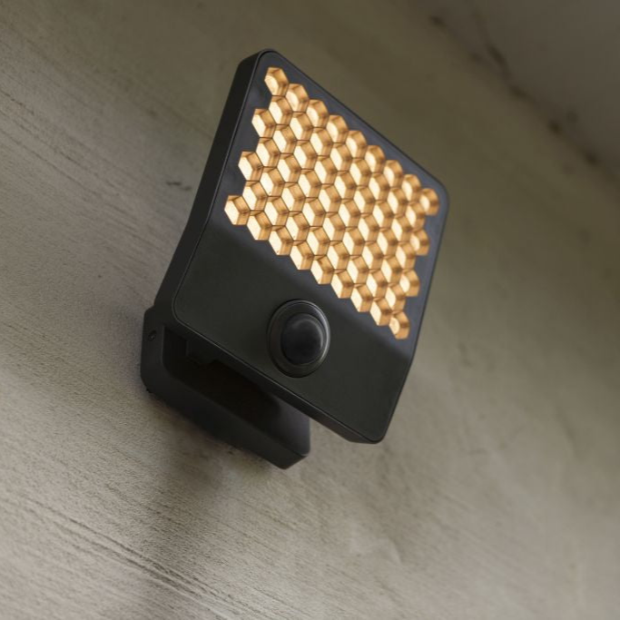 Breedstraler led lamp Security Atlantis bewegingssensor 24w 3000k Warm Wit
