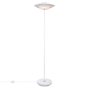Grote witte vloerlamp met G9 fitting en vloerschakelaar 'Nordlux Bretagne' - FOIR