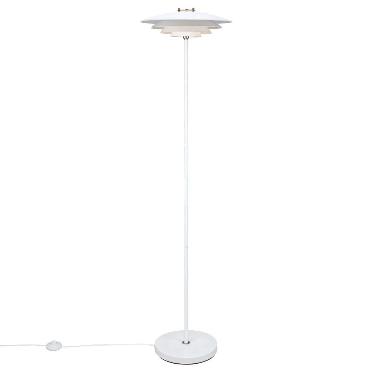 vloerlamp wit designverlichting met schakelaar en g9 fitting