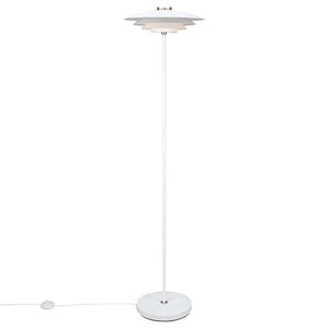 vloerlamp wit designverlichting met schakelaar en g9 fitting