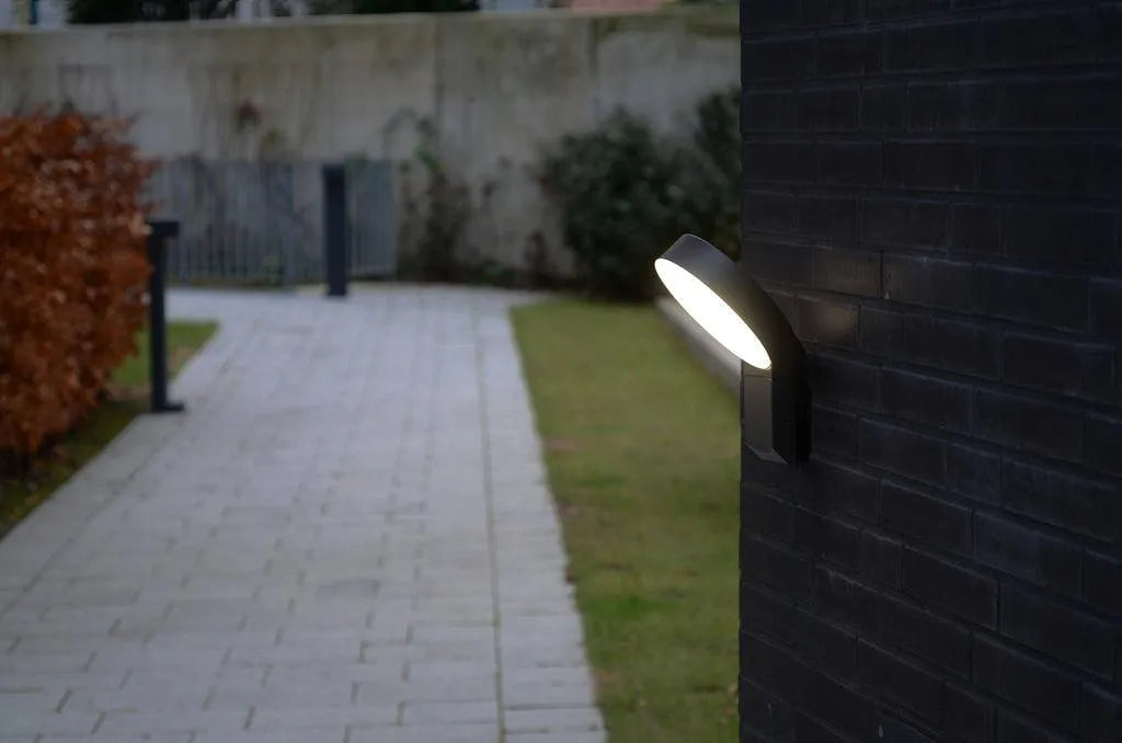 Buiten wandlamp ring warm wit led lamp modern