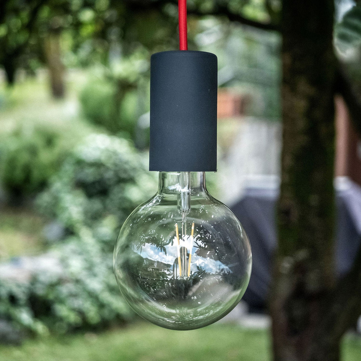 Hanglamp buiten zwart 1.5m kabel E27 IP65