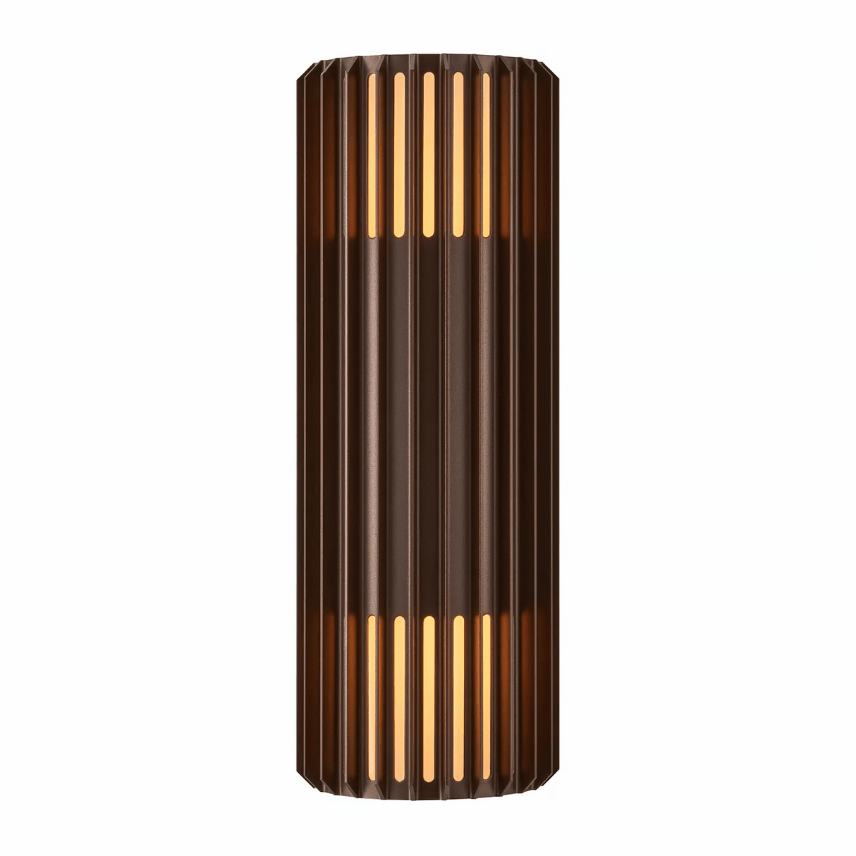 Buitenlamp up down bruin 'Aludra' double 34 cm - FOIR
