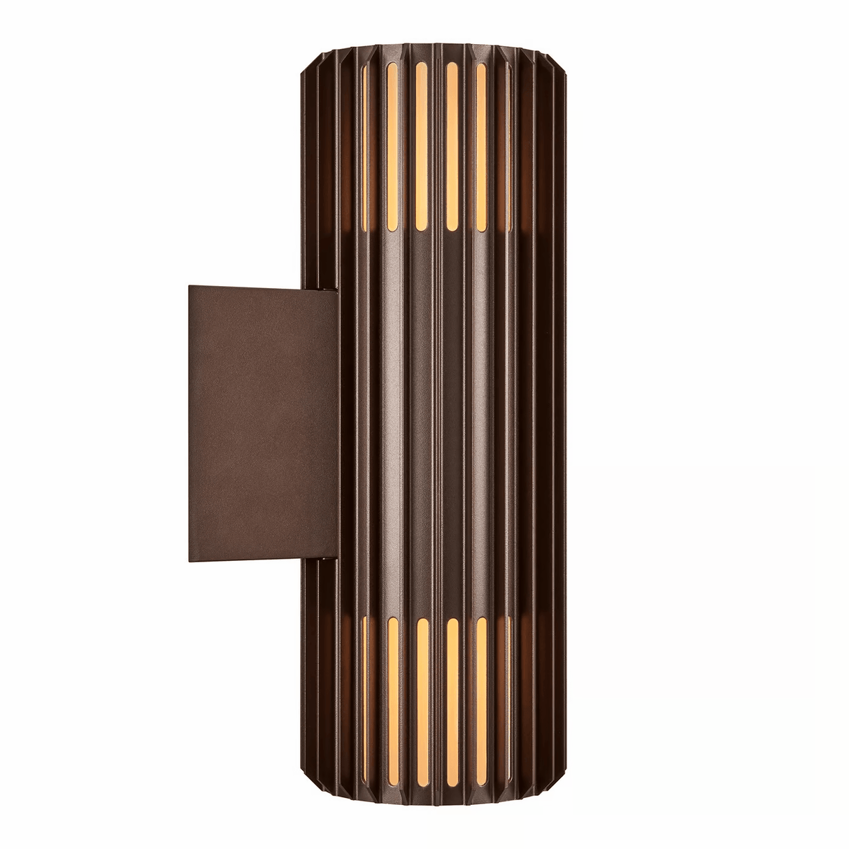 Buitenlamp up down bruin 'Aludra' double 34 cm - FOIR