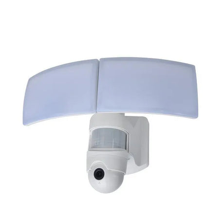 Buitenlamp met camera wifi smart breedstraler 'Libra' wit verstelbaar CCT - FOIR