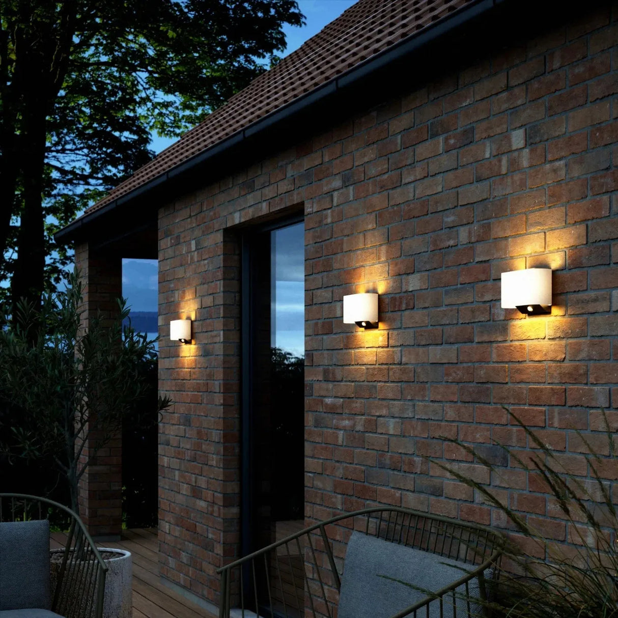Buitenlamp solar met sensor 'Piola' up down 5W led (draadloos) - FOIR