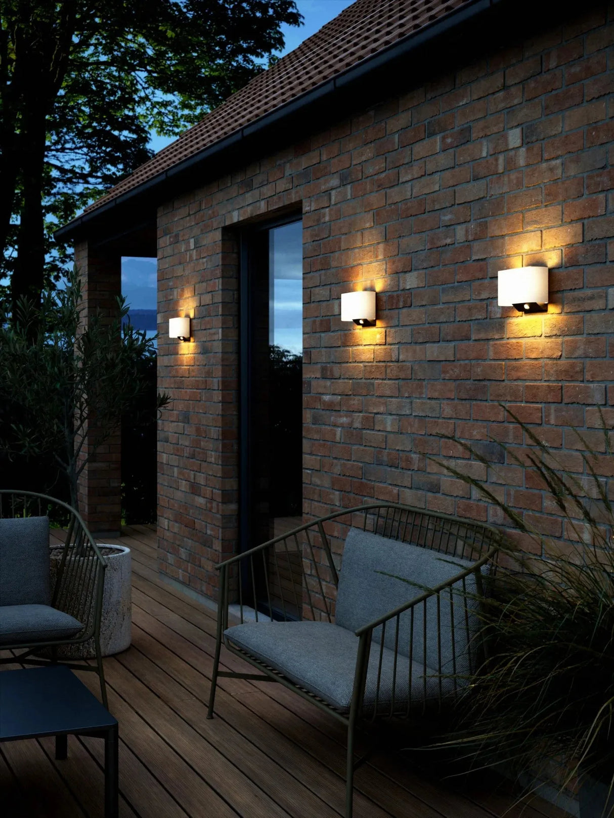 Buitenlamp solar met sensor 'Piola' up down 5W led (draadloos) - FOIR