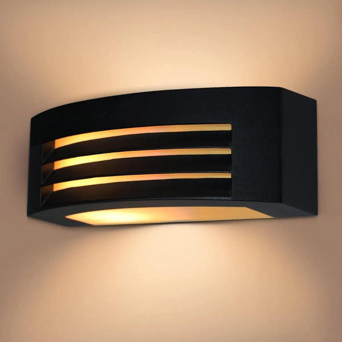 Buitenlamp zwart metaal e27 fitting vve verlichting portiek 