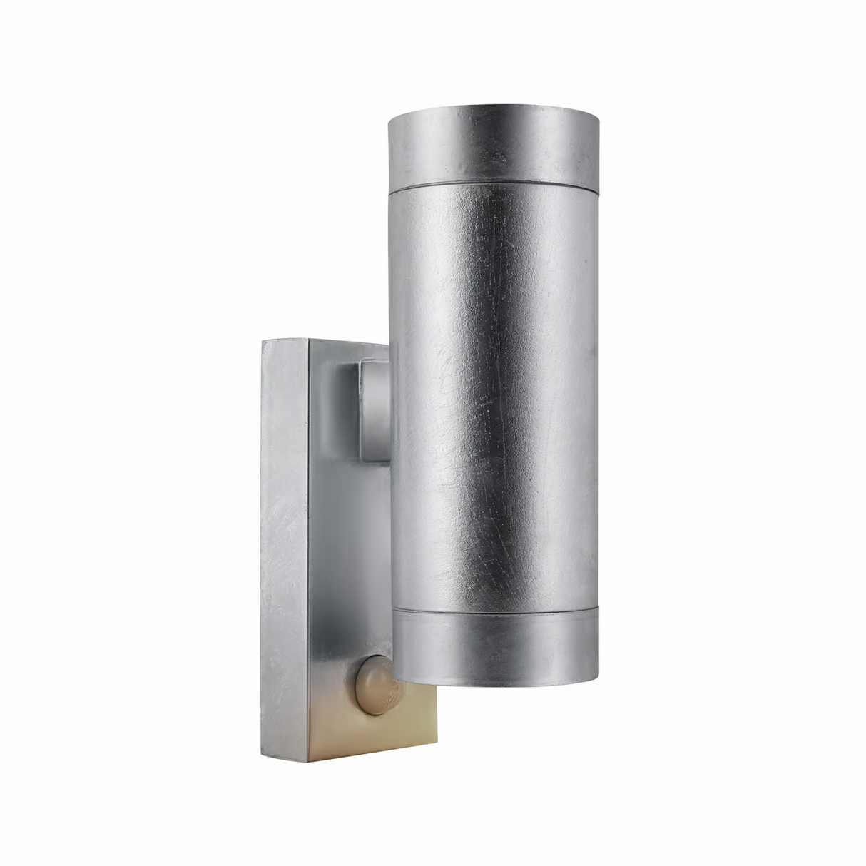 Buitenlamp Zilver Dubbel met sensor Gu10 Tin gegalvaniseerd