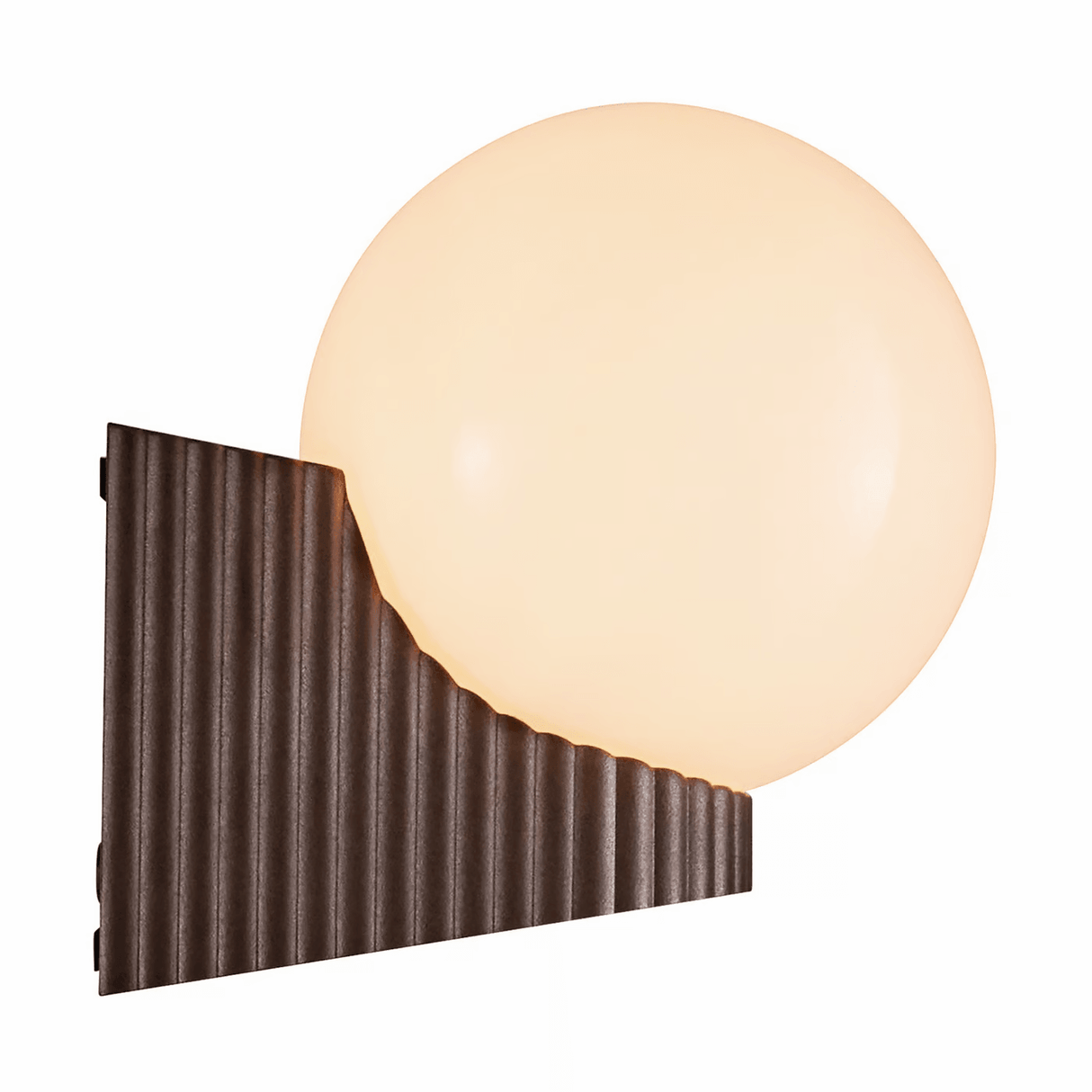 Buitenlamp glas bol 'Hayley' Design buitenlamp metaal 20 cm - FOIR