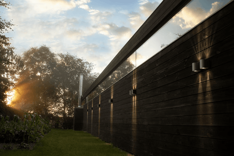 Buitenlamp met ingebouwde LED Nordlux 'Canto 2' 2x6W warm wit grijs buitenverlichting - FOIR