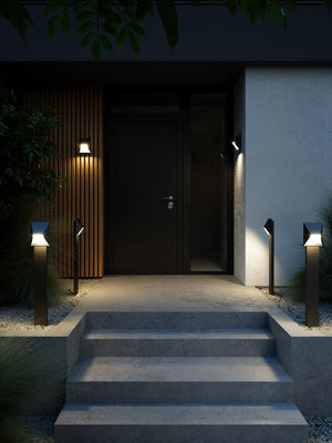 Buitenlamp Nordlux Pontio zwart gevelverlichting met GU10 fitting 15 cm - FOIR