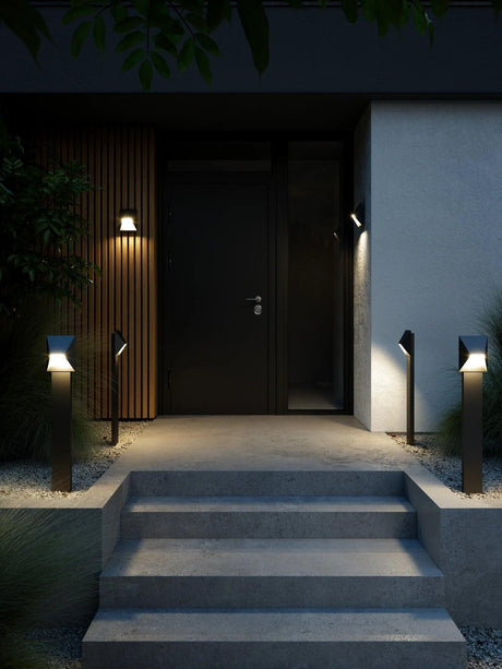 Buitenlamp Nordlux Pontio zwart gevelverlichting met GU10 fitting 15 cm - FOIR