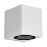 Buitenlamp GU10 vierkant zwart 'Milano' kubus modern downlighter