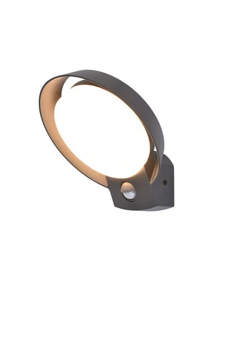Buitenlamp met sensor zwart gevelverlichting