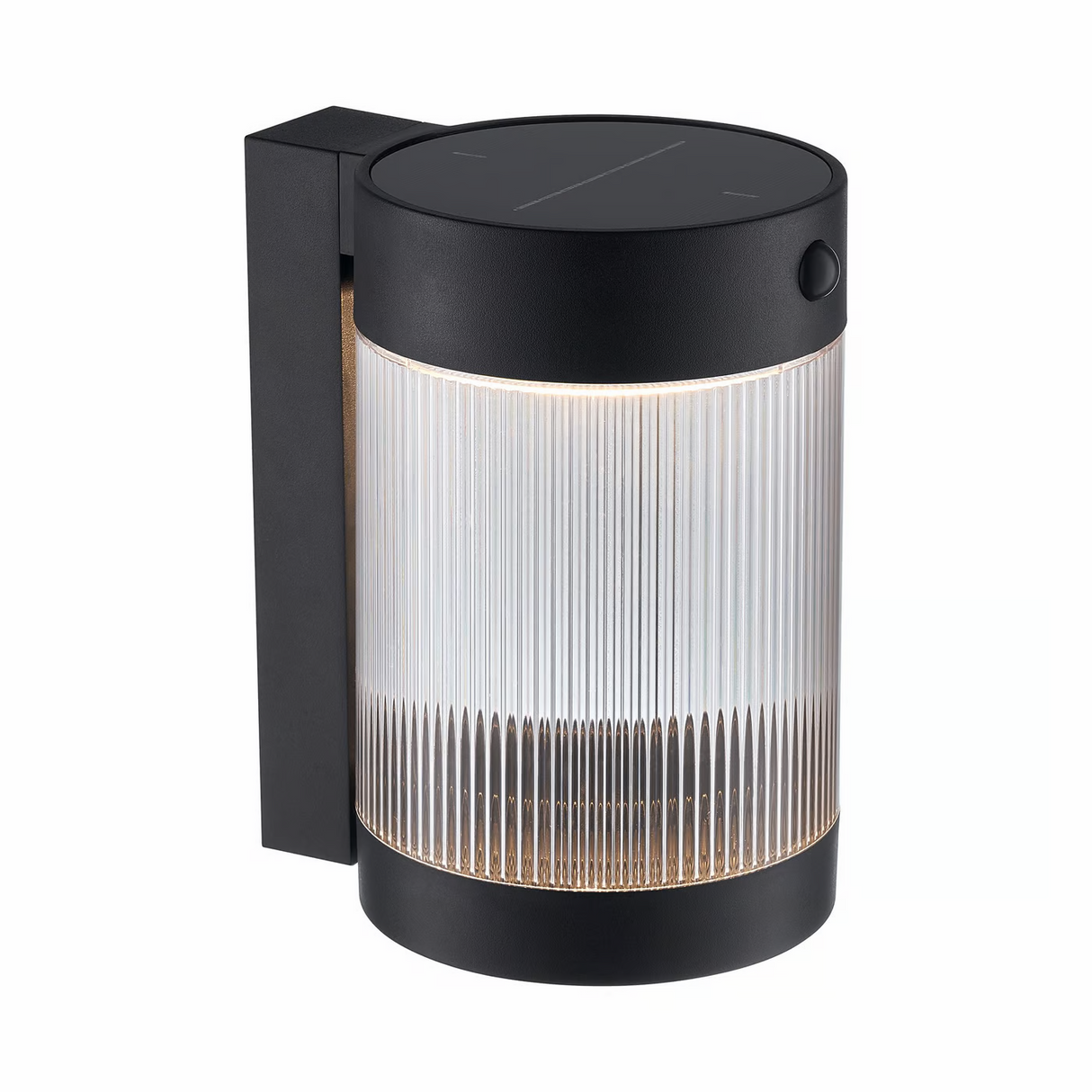 Buitenlamp solar Coupar zwart led lamp met sensor