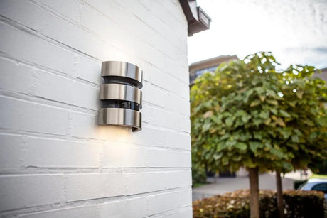 Buitenverlichting zilver led met sensor led lamp