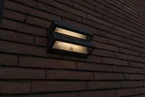 Buitenlamp solar met sensor Grijs Lutec Barlo