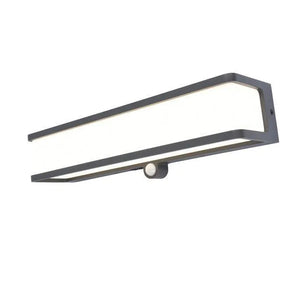 Buitenlamp voordeur solar breed 'Doblo' led 4000k zonne energie 35 cm - FOIR