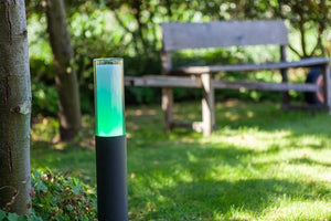 Slimme staande kleine tuinlamp met ingebouwde RGB LED lichtbron smart modern