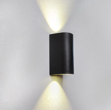 Buitenlamp vierkant 'Jake' met lichtsensor 2x gu10 15 cm