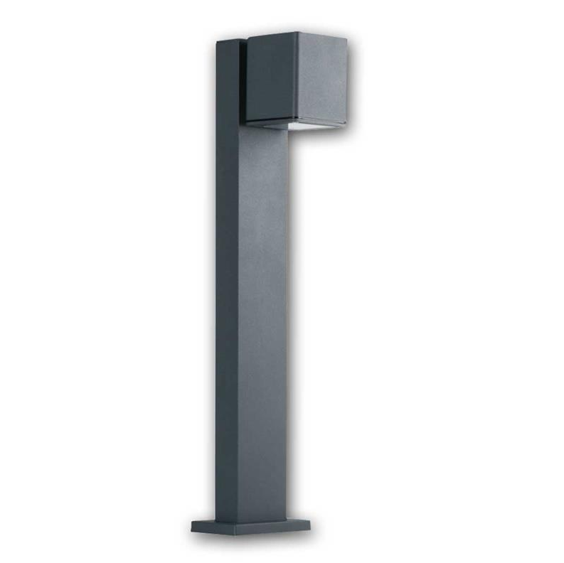 Staande buitenlamp vierkant tuinpadverlichting vierkant GU10 metaal 50 cm