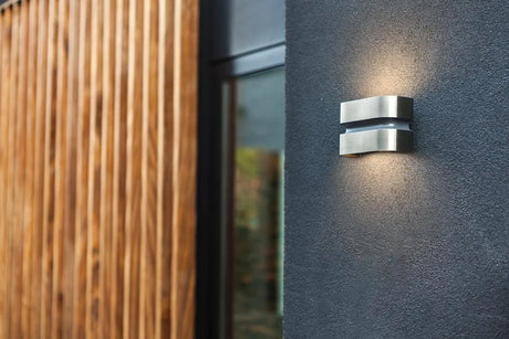 Buitenlamp zilver design modern led lamp