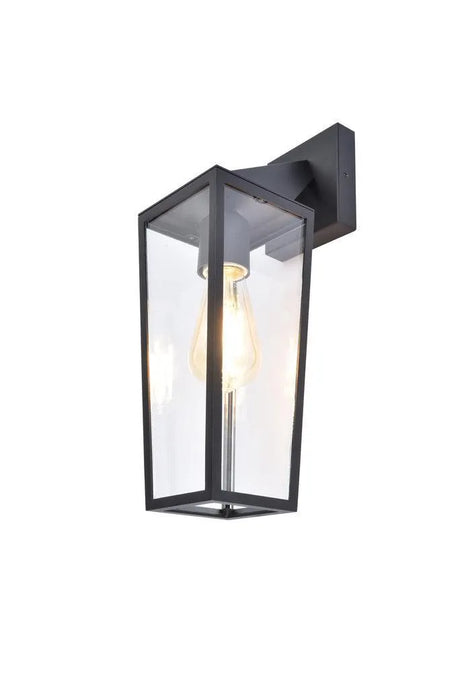 Klassieke wandlamp glas en aluminium ingebouwde E27 fitting, 