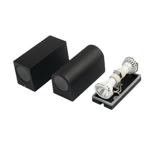 Buitenlamp met schemersensor Up Down 'Karl' 2X GU10 zwart