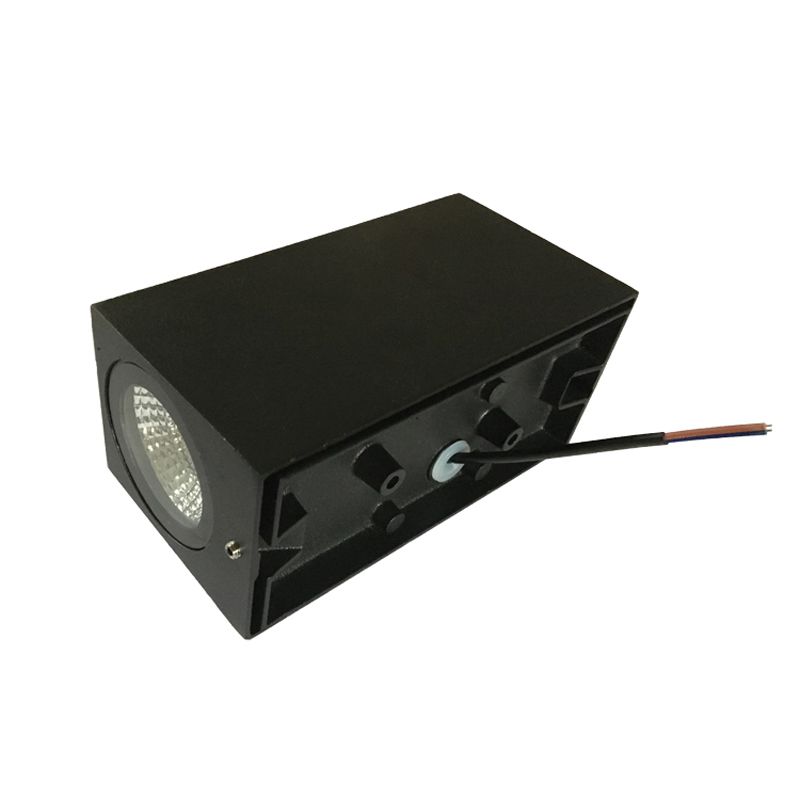 Buitenlamp met schemersensor Up Down 'Karl' 2X GU10 zwart
