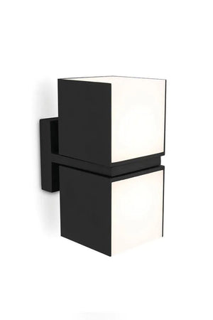 wandlamp vierkant led lamp antraciet 3000k led lutec