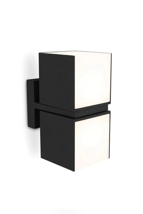 wandlamp vierkant led lamp antraciet 3000k led lutec