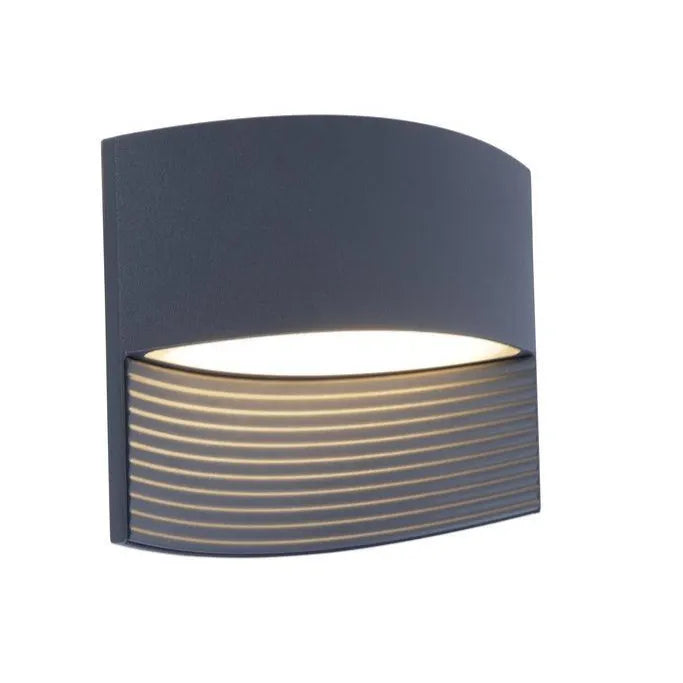 Buitenlamp grijs led 'Lotus' 11W 3000k up lighter 18 cm - FOIR