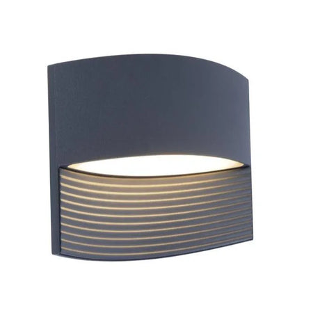 Buitenlamp grijs led 'Lotus' 11W 3000k up lighter 18 cm - FOIR
