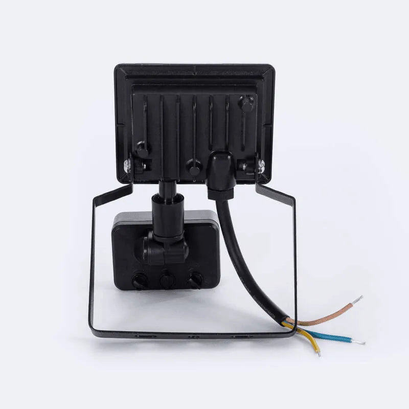 Breedstraler met sensor zwart met 10W led lamp verstelbaar - FOIR