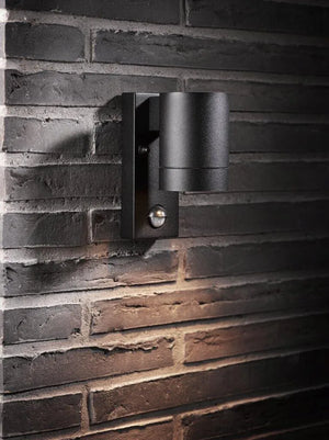 nordlux tin maxi sensor gu10 zwart buitenlamp